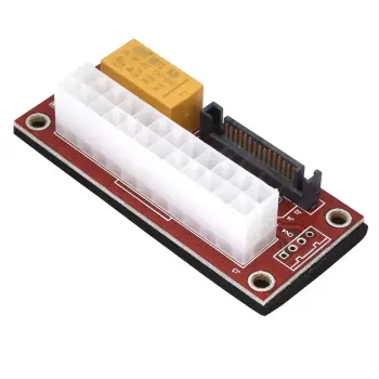 Add2PSU ATX-SATA Molex 24 Pin Güç Kaynağı Bağlantı Adaptörü(kırmızı)