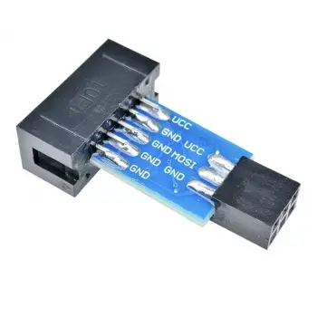 AVRISP USBASP STK500 için 10 Pin i 6 Pin e Dönüştürücü Kart