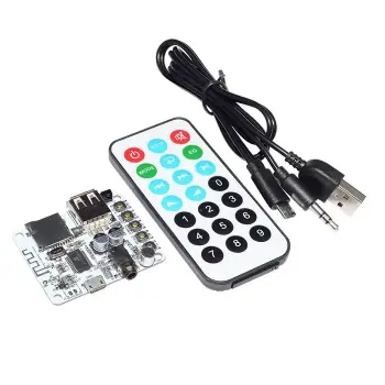 Bluetooth Ses Alıcılı Mp3 Çözücü Kart + Kızılötesi Kumanda