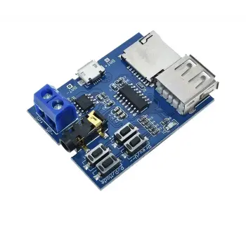 TF Kart ve USB Girişli MP3 Oynatıcı Amplifikatör Dekoder Modülü