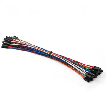 20 Adet 10cm Dişi - Dişi Breadboard Kablosu
