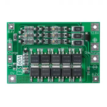 3S 60A Li-ion 18650 BMS Batarya Koruma Kartı