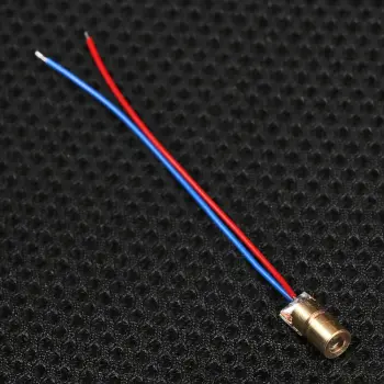 6mm 650nm 5mw Kırmızı Nokta Kafalı Bakır Lazer