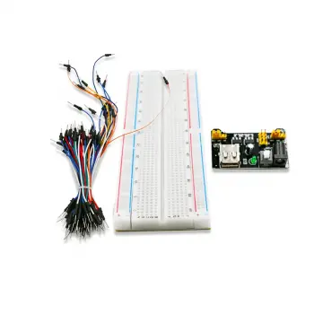 830 Noktalı Breadboard + Güç Kaynağı Modülü + 140 Jumper Kablo