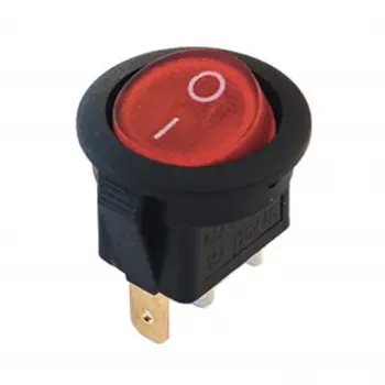 IC-131 Yuvarlak Işıklı Anahtar ON-OFF 3P