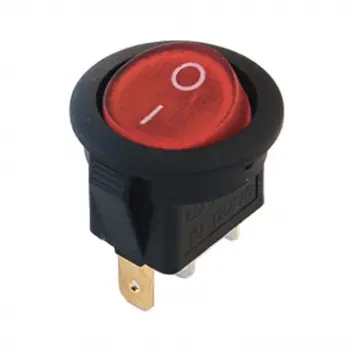 IC-131A Yuvarlak Işıklı Anahtar ON-OFF 3P 12VOLT