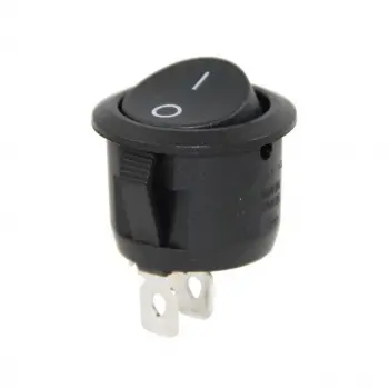 IC-133-2 YAYLI Yuvarlak Işıksız Anahtar (ON)-OFF 2P