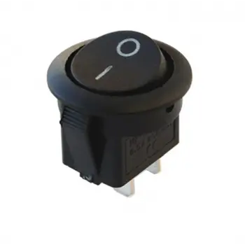 IC-133 Yuvarlak Işıksız Anahtar ON-OFF 2P
