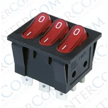 IC-135 Üçlü Işıklı Anahtar ON-OFF 9P