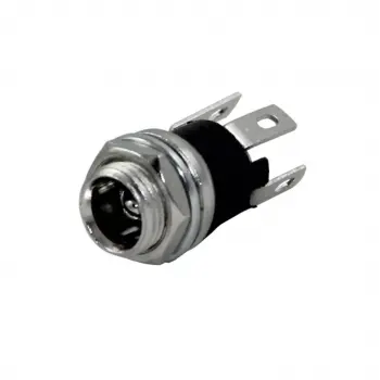 IC-258A DC Jak Üstten Somunlu 2.1mm Somunlu Ø8mm