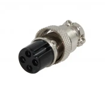 IC-261M 16MM Mayk Fiş 4 lü Dişi Kablo ucu için