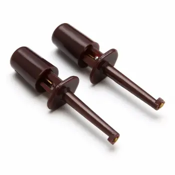 Küçük Siyah Yuvarlak Tekli Kanca Klips Test Probu