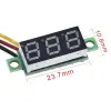 0.28 0-100V 3 Kablolu DC Kırmızı Voltmetre