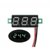 0.28 3.5-30V 2 Kablolu DC Yeşil Voltmetre
