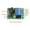 DC 12V 1 kanallı 433MHz kablosuz RF Alıcılı Röle Modülü