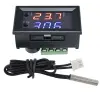 W1209WK Dijital LED Sıcaklık Kontrolcü Modülü+12VDC Su Geçirmez NTC Sensör