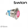 D16S 16mm Sinyal Lambası 24V IP67