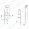 IC-212-2 C8 AC Soket AC-006