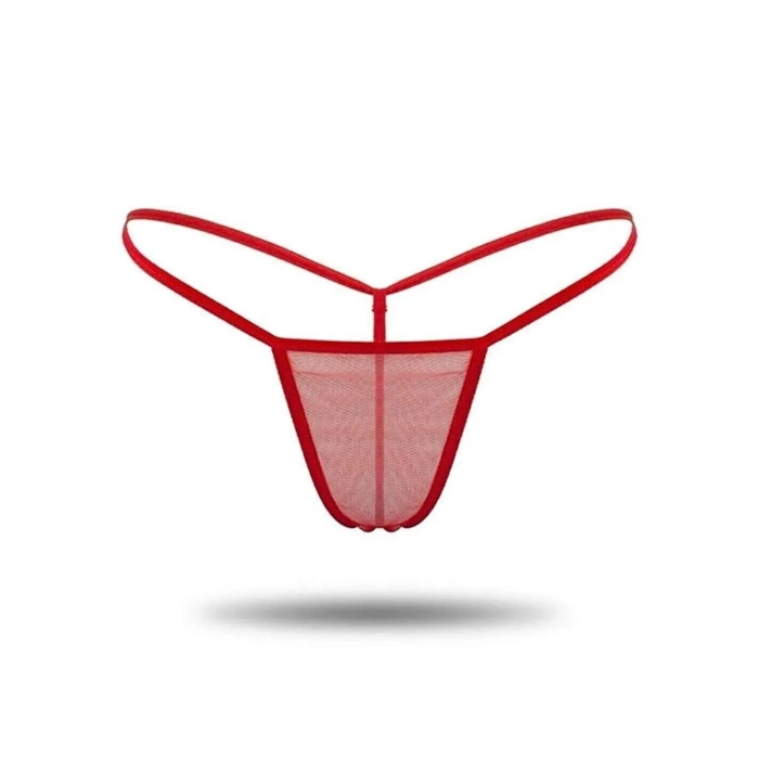 Dodes Dodes Büyük Beden Kadın 3lü Transparan Tül String TG271304-B