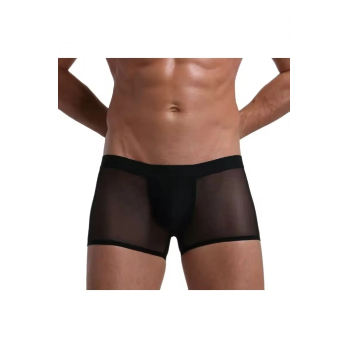 Dodes Dodes Fantezi  Transparan Tül Erkek Boxer  Fantezi Tanga TG274603