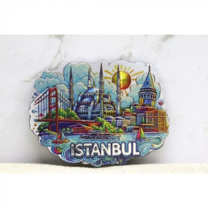 Dodes İstanbul Temalı Silikon Buzdolapı Süsü Magnet