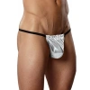 Dodes Dodes Fantazi Gümüş Renk Lame Erkek String-Tanga TG274579