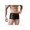Dodes Dodes Fantezi Dantelli Seksi Siyah Erkek Boxer - Seksi Erkek İç çamaşırı TG274612