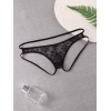 Dodes Dodes Seksi Dantelli Arkası Açık Seksi Siyah Erkek Külot TG274626