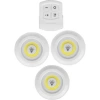 Dodes Uzaktan Kumandalı Yapışkanlı 3lü Led Spot Lamba