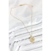 Tegan 316L Çelik Zirkon Taşlı Ay Ve Güneş Model Gold Renk Kadın Kolye TG27BKO10539