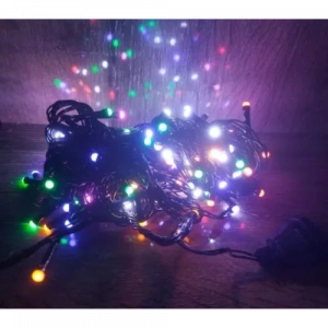 Dodes 10m 100 Led Damla Uçlu RGB Işık SİYAH Kablo