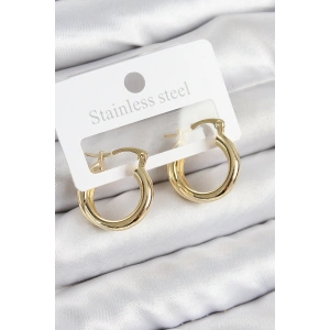 Tegan Pirinç Halka Model Gold Renk Kadın Küpe TG27BKP11037