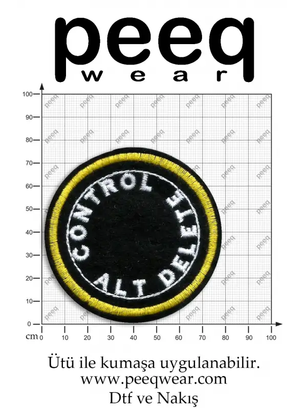 Alt Delete Nakış İşlemeli Arma
