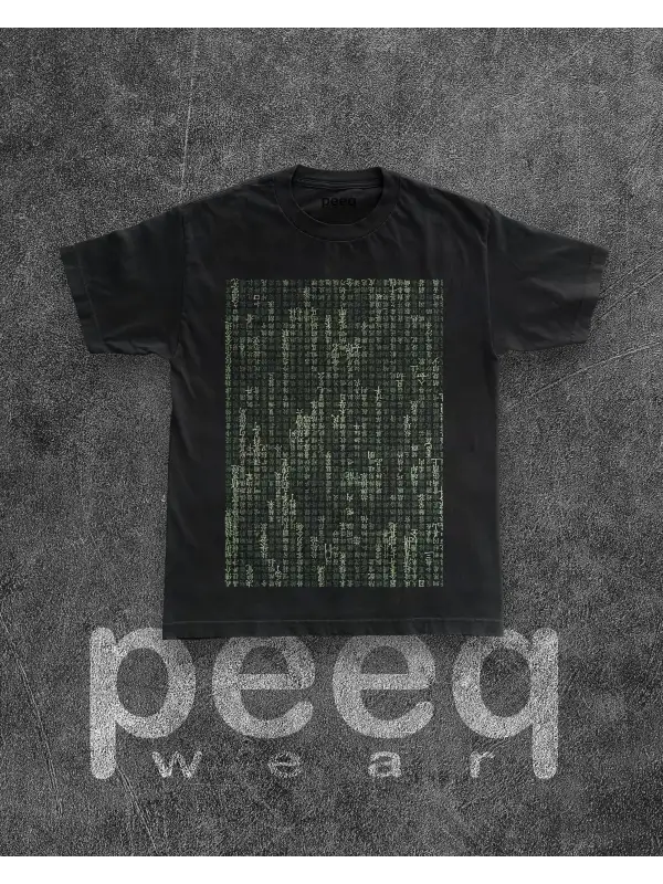 Animatrix Baskılı Oversize Tshirt