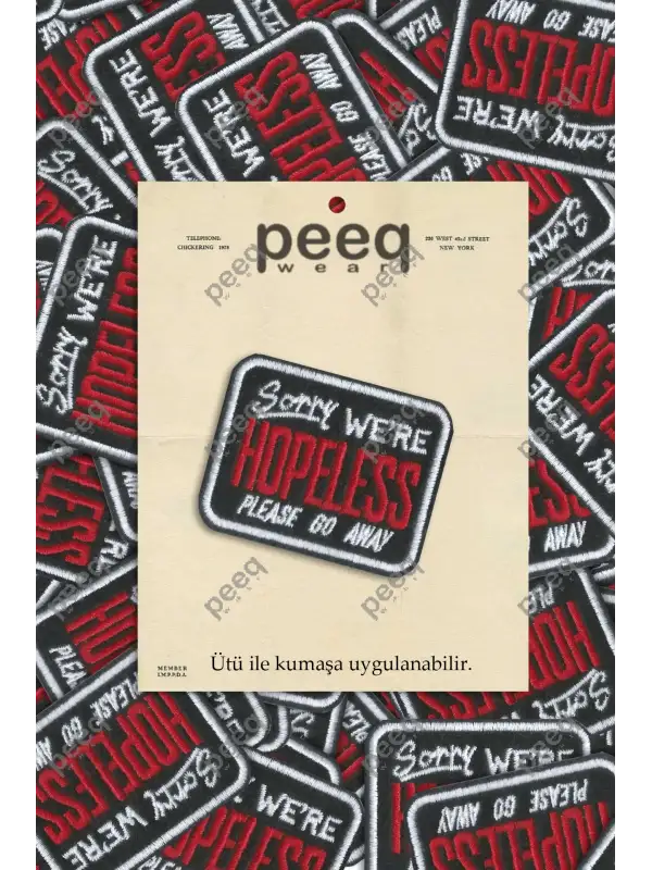 Hopeless Nakış İşlemeli Arma