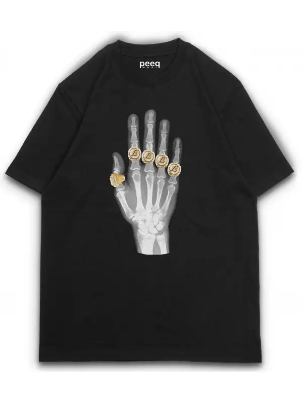 EL Baskılı Oversize Tişört