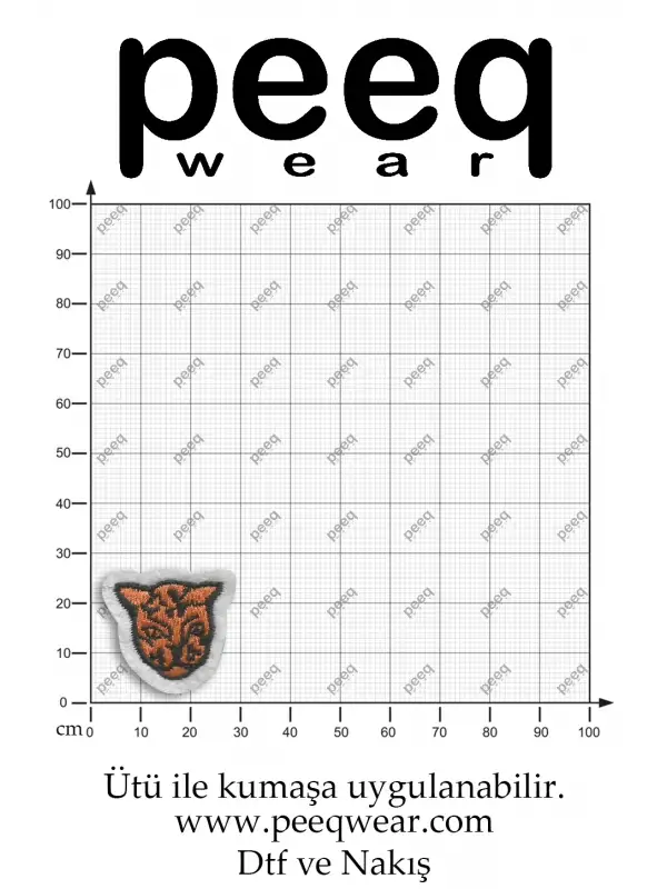 Kedi Nakış İşlemeli Arma