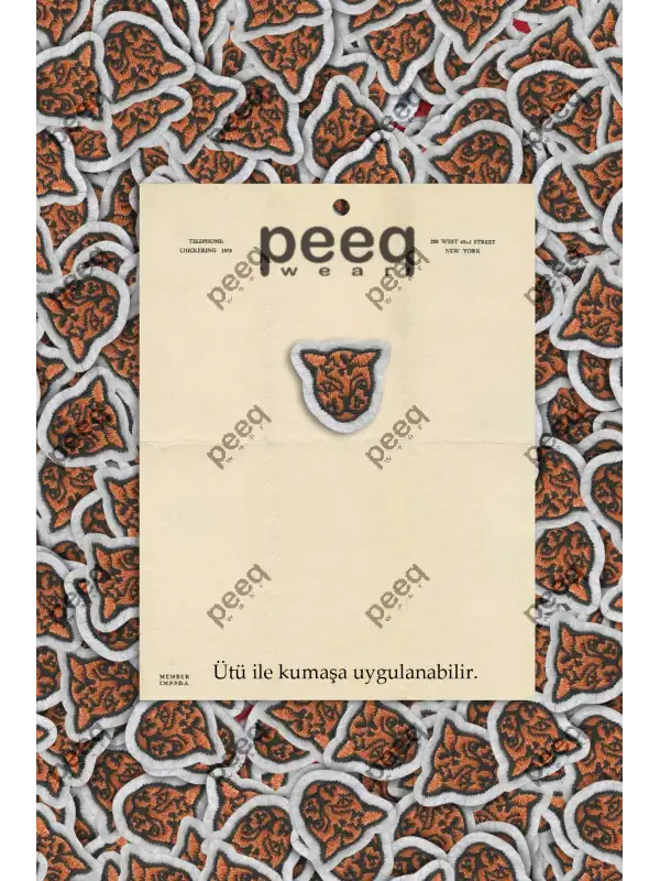 Kedi Nakış İşlemeli Arma