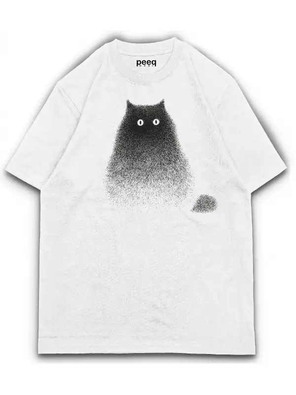 Kedi baskılı Tİşört