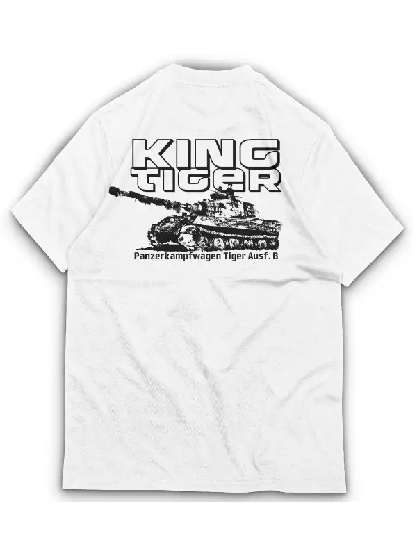 KING TIGER BASKILI tişört