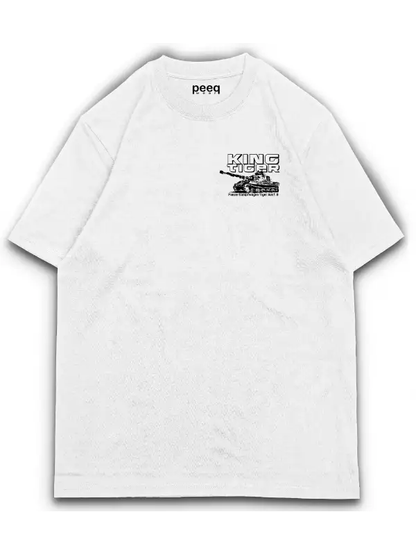 KING TIGER BASKILI tişört
