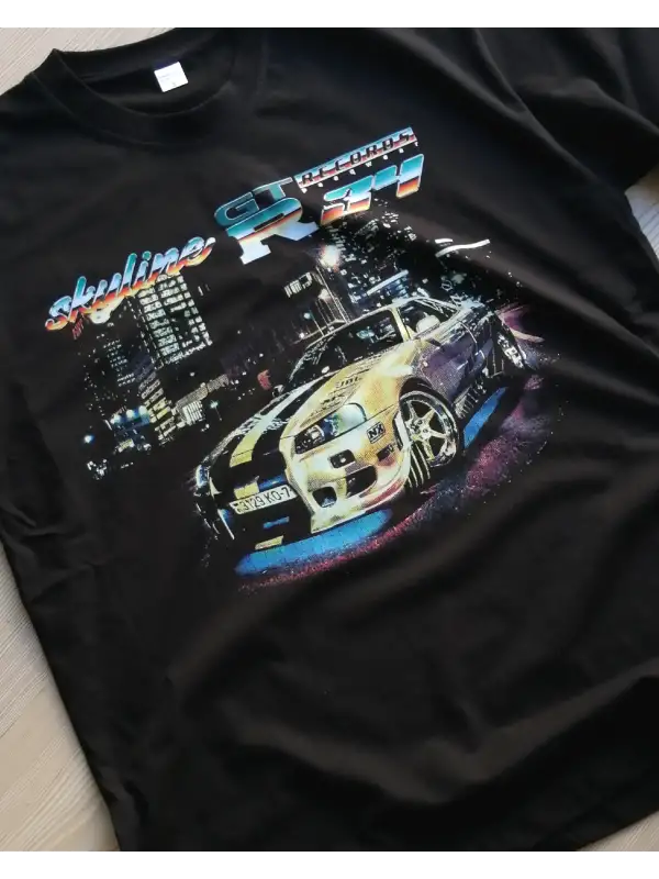 Skyline R-34 Baskılı Oversize Tişört