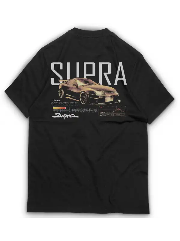 Supra Baskılı Tişört Oversize