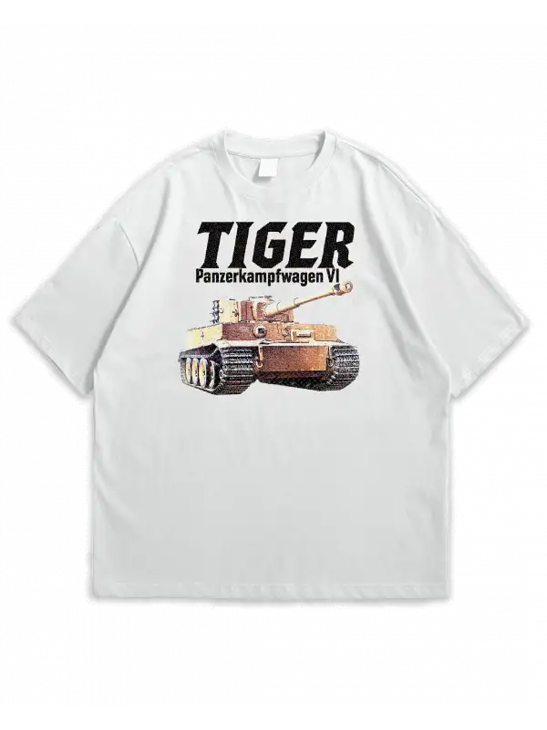 TIGER Tank BASKILI tişört