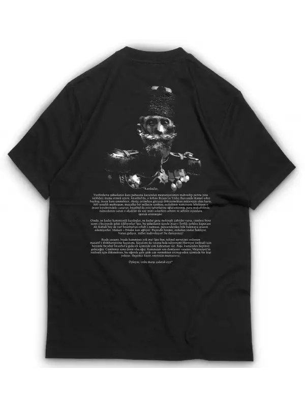 Mahmut Şevket Paşa Baskılı Oversize Tişört