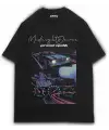 Midnight Baskılı Oversize Tshirt