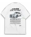 Mines Skyline GTR Baskılı Vintage Tişört