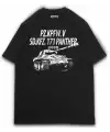 Panter Tank Baskılı Oversize Unisex Gaming Tişört