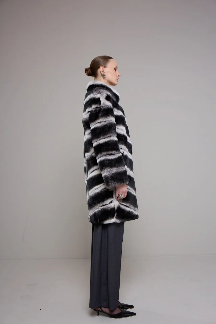 SİYAH-BEYAZ REX KÜRK