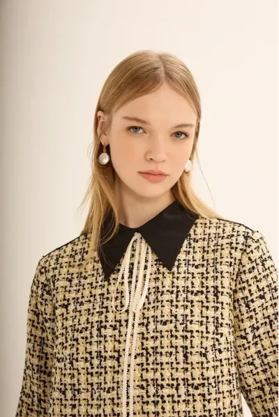 İKONİK TWEED MİNİ ELBİSE